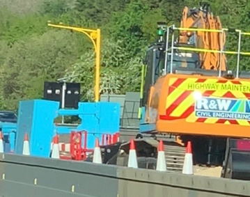 Pro Mech are proud to be working with R&W Civil engineering on the M27 Smart Motorway Construction